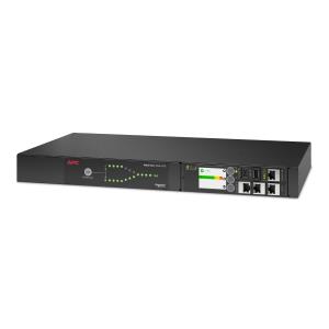 Rack ATS, 1U, 16A, 230V, 2 C20 IN, 8 C13, 1 C19 OUT, 50/60Hz