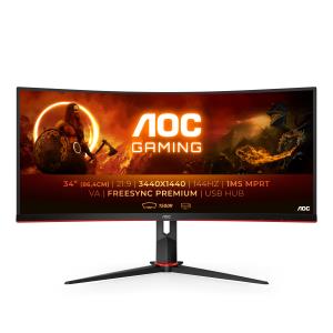 Curved Monitor - CU34G2X/BK - 34in - 440x1440 (WQHD) - 1ms 144Hz