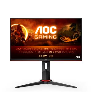 Desktop USB-c Monitor - 24G2ZU/BK - 23.8in - 1920x1080 (Full HD) - 0.5ms 240Hz Speaker