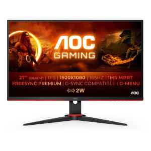 Gaming Monitor - 27G2SPAE - 27in - 1920x1080 (Full HD) - Black - IPS 1ms 165hz