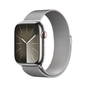 Watch Series 9 Gps + Cellular 45mm Silver Stainless Steel Case With Silver Milanese Loop