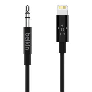 Mixit Lightning 3.5mm Aux Cable 0.9m Black