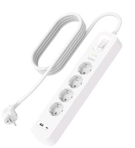 Surge Protection With USB C 4 Outlet