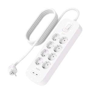 Surge Protection W. USB C 8 Outlet Dual