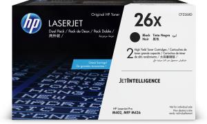 Toner Cartridge - No 26X - 9k Pages - Black - Dual Pack