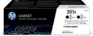 Toner Cartridge - No 201X - Dual Pack - Black