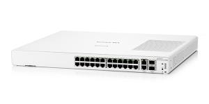 Aruba Instant On 1960 24G 2XGT 2SFP+ Switch, 24 RJ-45 10/100/1000 ports, 2 SFP+ 10GbE ports, 2 10GBASE-T ports