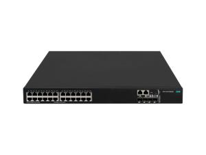 FlexNetwork 5140 24G PoE+ 4SFP+ 1-slot HI Switch, 24 fixed 10/100/1000Base-T POE+ Ports