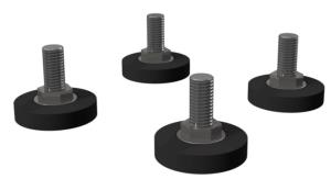 Static Feet For Racks Set Of 4