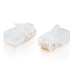 Rj45 Cat5e Mod Plug For Flat Stranded Cable 25pk