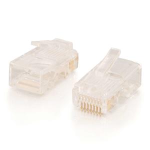 Rj45 Cat5e Mod Plug For Round Stranded Cable 50pk