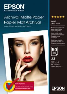Paper Matte Archival A3 50-sheet (c13s041344)