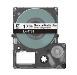 Tape Cartridge - Lk-4tbj - 12mm - Matte Clear/black