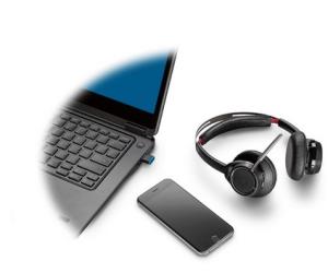 Headset Voyager Focus Uc Xs B825-m Microsoft - Stereo - Bluetooth