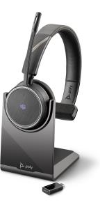 Voyager 4210 Uc Bt600 Microsoft USB-c Bluetooth Headset With Charge Stand