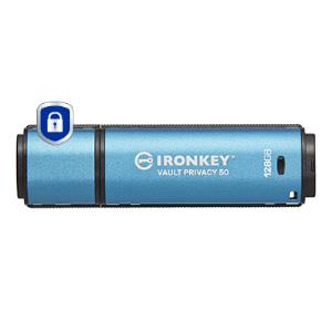 Ironkey Vault Privacy 50 - 128GB USB Stick - USB 3.2 - Aes 256-bit Encrypted