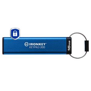 Ironkey Keypad 200 - 16GB USB Stick - USB 3.2 - FIPS 140-3 Level 3 (pending) With Aes 256-bit Encrypted