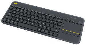 Wireless Touch Keyboard K400 Plus - Black - Pan Nordic