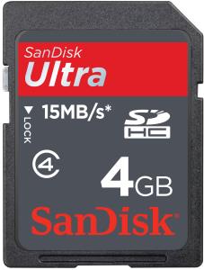 SanDisk SDHC Card 4GB