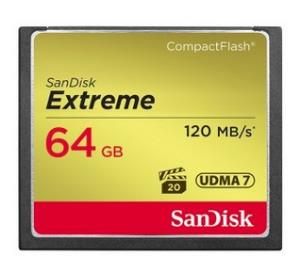 SanDisk Extreme Compact Flash 120mb/s 64GB