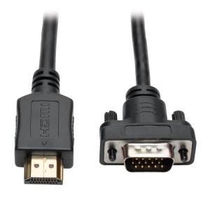 TRIPP LITE HDMI to VGA Active Converter Cable, HDMI to Low-Profile HD15 (M/M), 1920 x 1200/1080p @ 60 Hz 4.6m