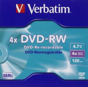 DVD-rw Media 4.7GB 4x 5-pk With Jewel Case