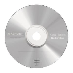 DVD-r Media 4.7GB 16x Matt Silver 5-pk With Branded Jewel Case