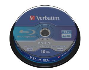 Bluray Disk Dual Layer 50GB 6x Spindle 10-pk