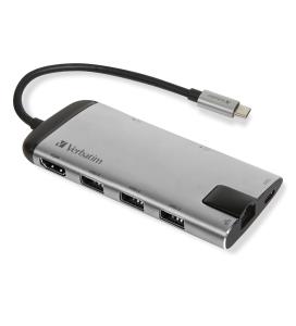 USB-C Multiport Hub USB 3.0 HDMI Gigabit Ethernet SD/microSD