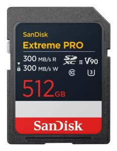 SD Extreme PRO 512GB SD UHS-II (V90)