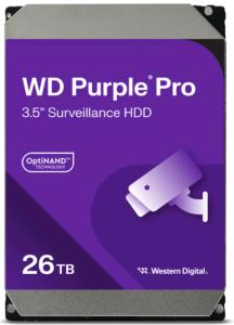 Hard Drive - WD Purple Pro WD260PURP - 26TB - SATA 6Gb/s - 3.5in - 512MB Buffer