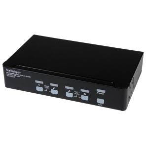 KVM Switch 4 Port High Resolution USB DVI Dual Link With Audio