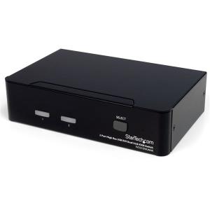 KVM Switch High Resolution USB DVI Dual Link With Audio 2 Port