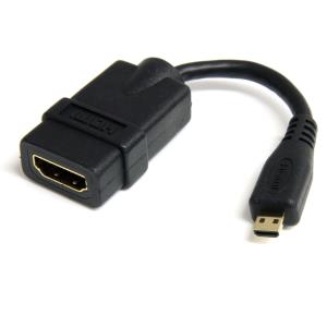 High Speed Hdmi Adapter Cable W/ Ethernet To Hdmi Micro 5in