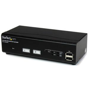 KVM Switch 2 Port USB Vga With Ddm Fast Switching Technology And Cables