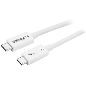 Thunderbolt 3 USB-c Cable 50cm 40gbps - White