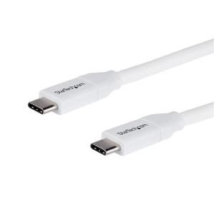 USB-c To USB-c Cable W/ 5a Pd - M/m USB 2.0 - USB-if Certified - 2m White