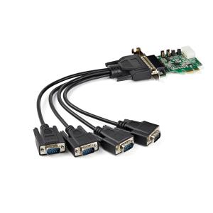 Serial Card - 4 Port Pci-e Rs232 - 16950 Uart Lp