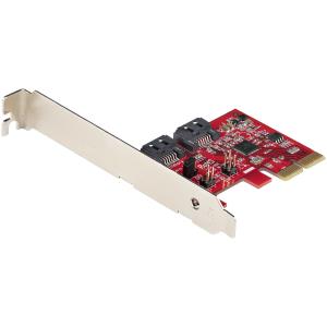 SATA Pcie Card - 2 Port Pcie SATA Expansion Card - 6gbps - Full Low Profile - Pci-e To SATA Ad