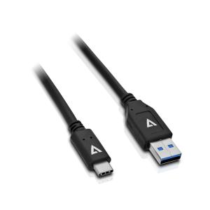 USB2 A To USB Type C Cable 1m Black