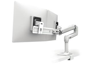 LX Dual Direct Arm, Low-Profile Top Mount C-Clamp white