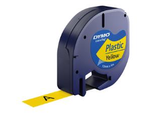 Plastic Tape Yellow 12mx4mm For Letratag