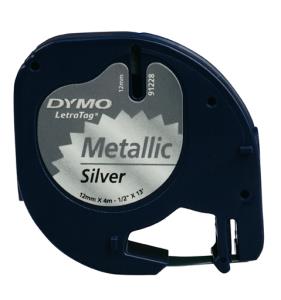 Tape Metal Silver 12mx4mm For Letratag