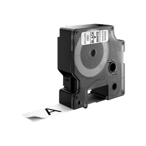 D1 Standard Tape Black On White 19mmx7m