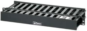 Panduit Patchlink Horizontal Cable Manager - Cable Management Panel - Black - 1u - 19in