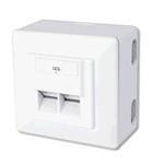 CAT6 Class E Wall Outlet Shielded Surface Mount