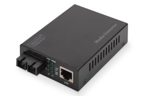 Media Converter, Multimode 10/100/1000Base-T to 1000Base-SX, Incl. PSU SC connector, Up to 0.5km