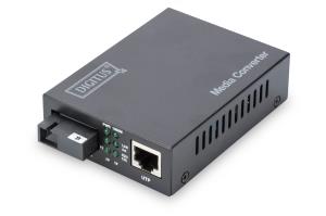 Media Converter, Singlemode, BiDi, WDM Gigabit Ethernet, Tx1550nm / Rx1310nm SC connector, Up to 20km