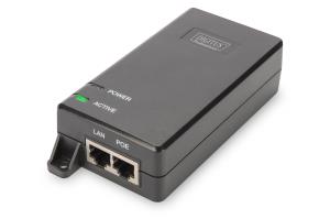 PoE+ Injector, 802.3at 10/100/1000 Mbps Output max. 48V, 30W