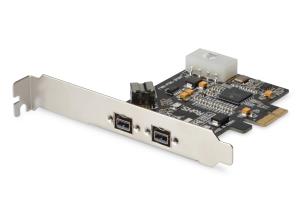 IEEE 1394b Interface Card, Pci-e 3 Port, 2x9-Pin External +1x9-Pin Internal